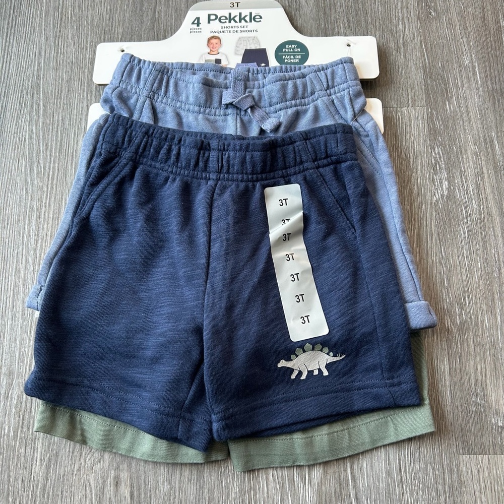 NWT Pekkle boys shorts bundle size 5